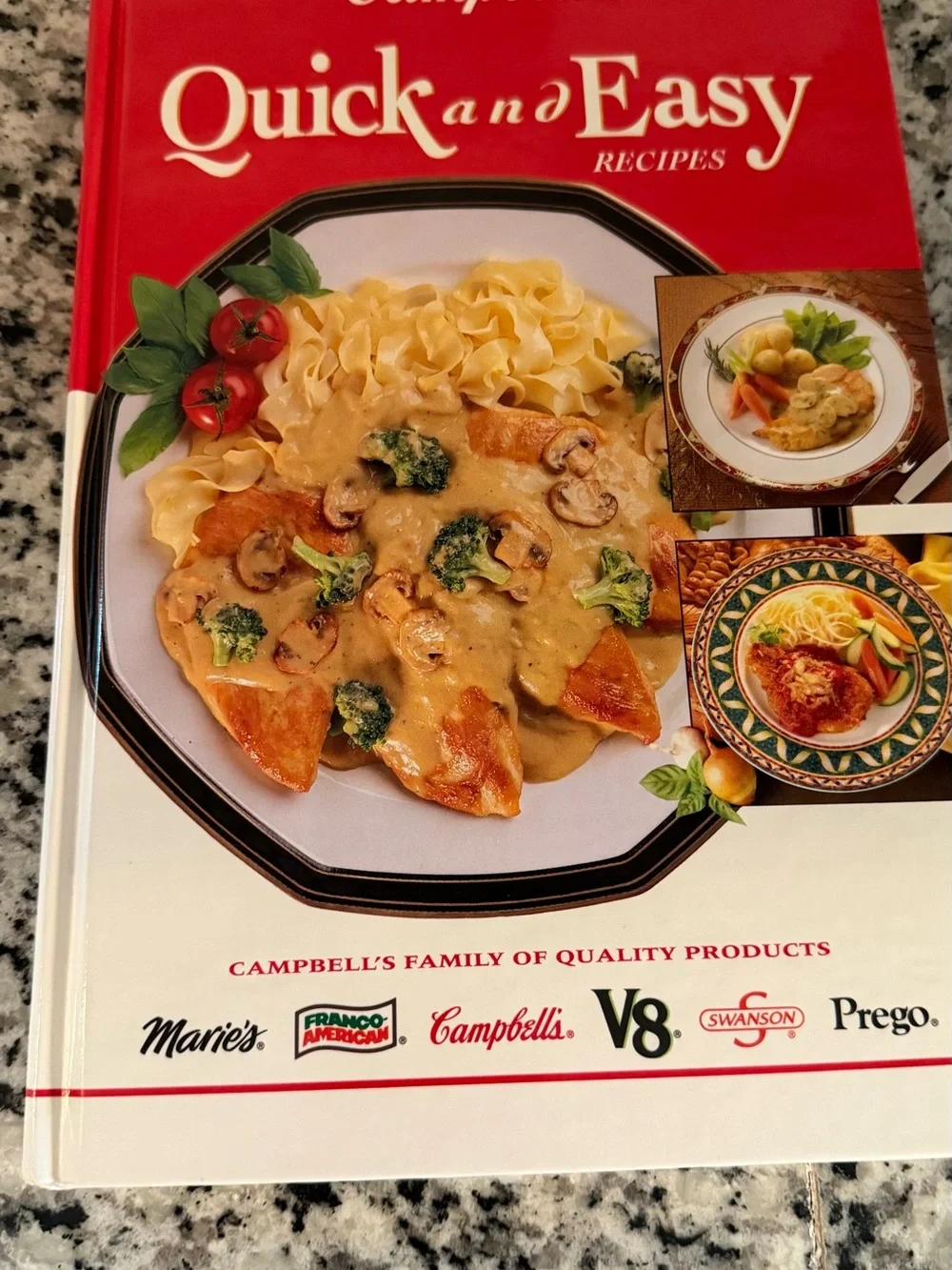Vintage Campbell’s Quick and Easy Recipes Hardcover Cookbook 1993